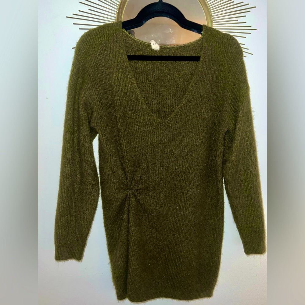 Green Sweater Dress